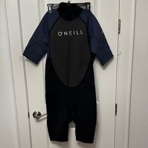 Brand NEW with TAGS O'Neill Black and Slate Short Sleeve 2mm Spring Wetsuit